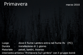 Primavera - foce del fiume Lambro (PC)
